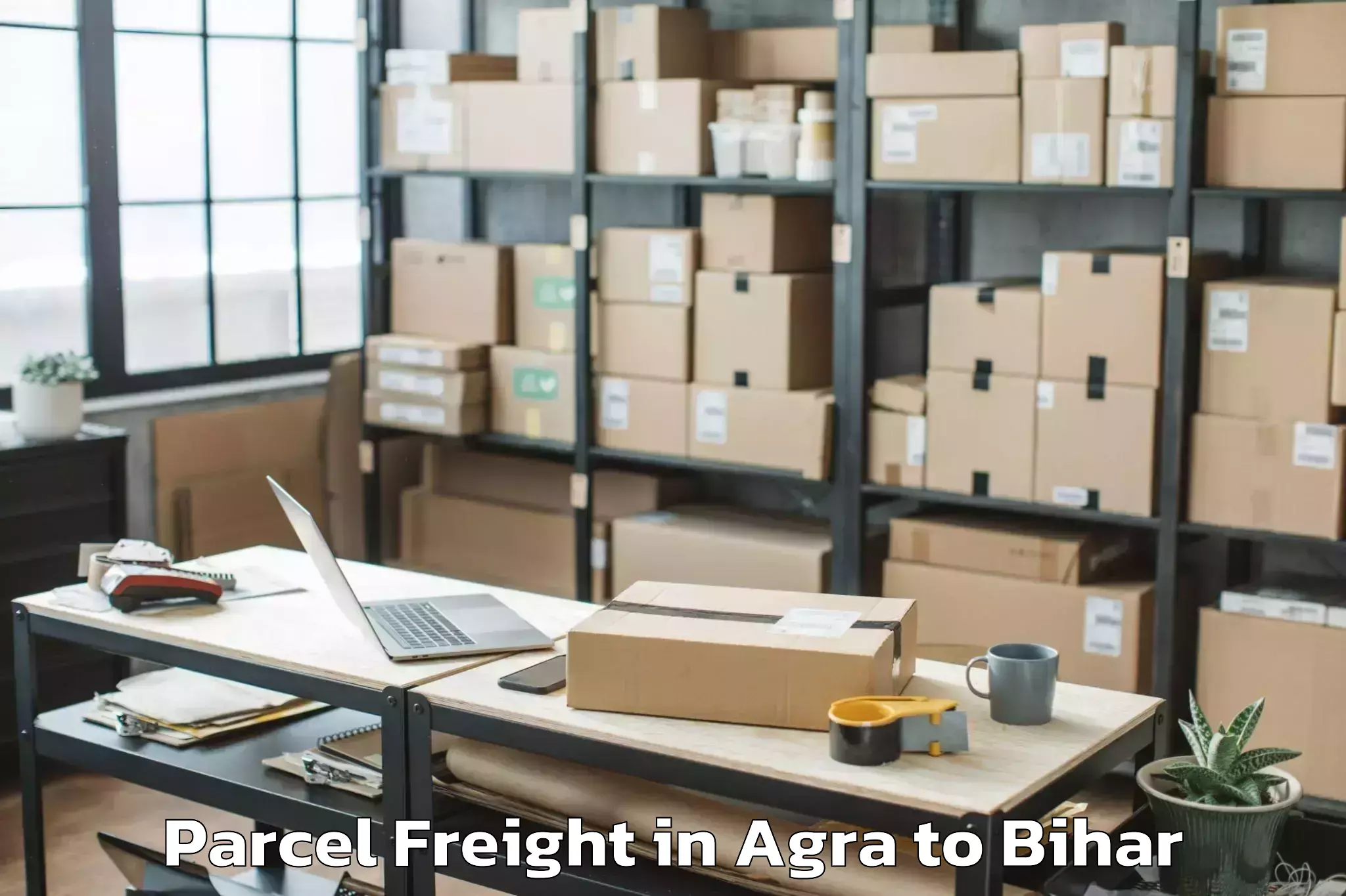 Book Your Agra to Pranpur Parcel Freight Today